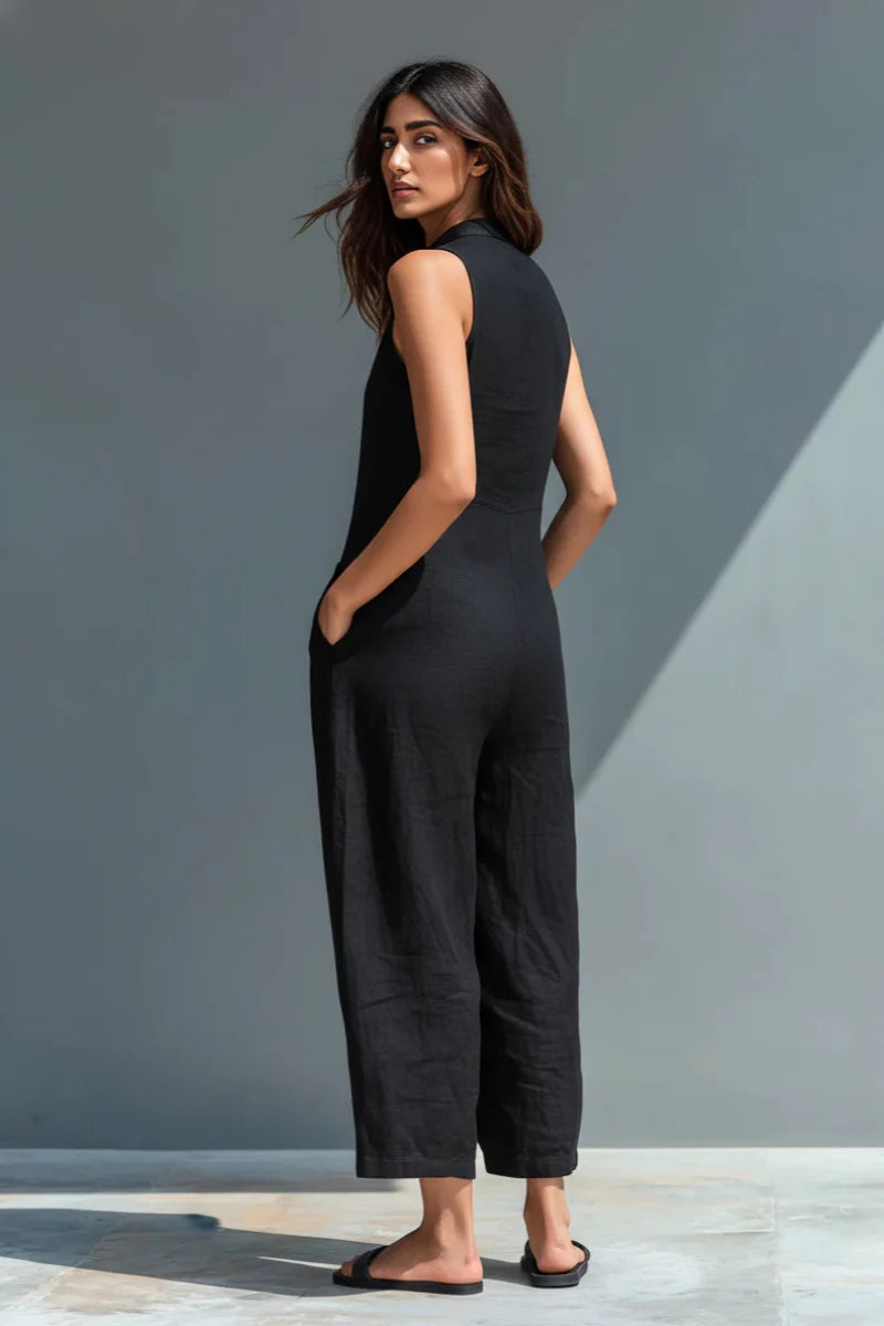 Capri Linen Jumpsuit