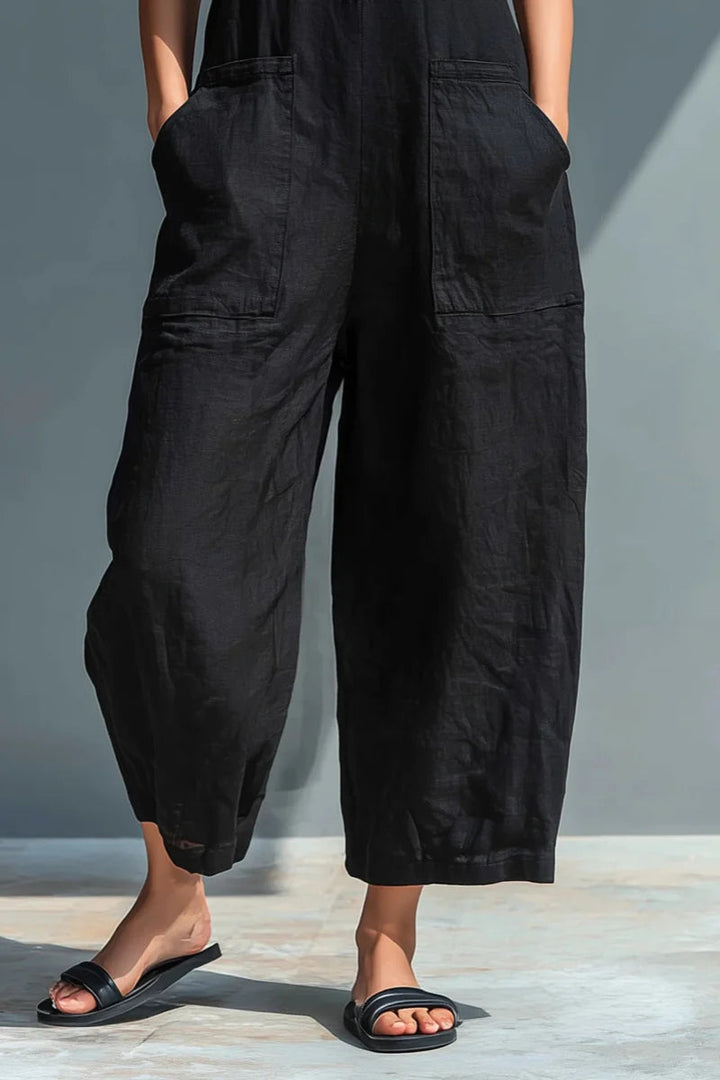 Capri Linen Jumpsuit
