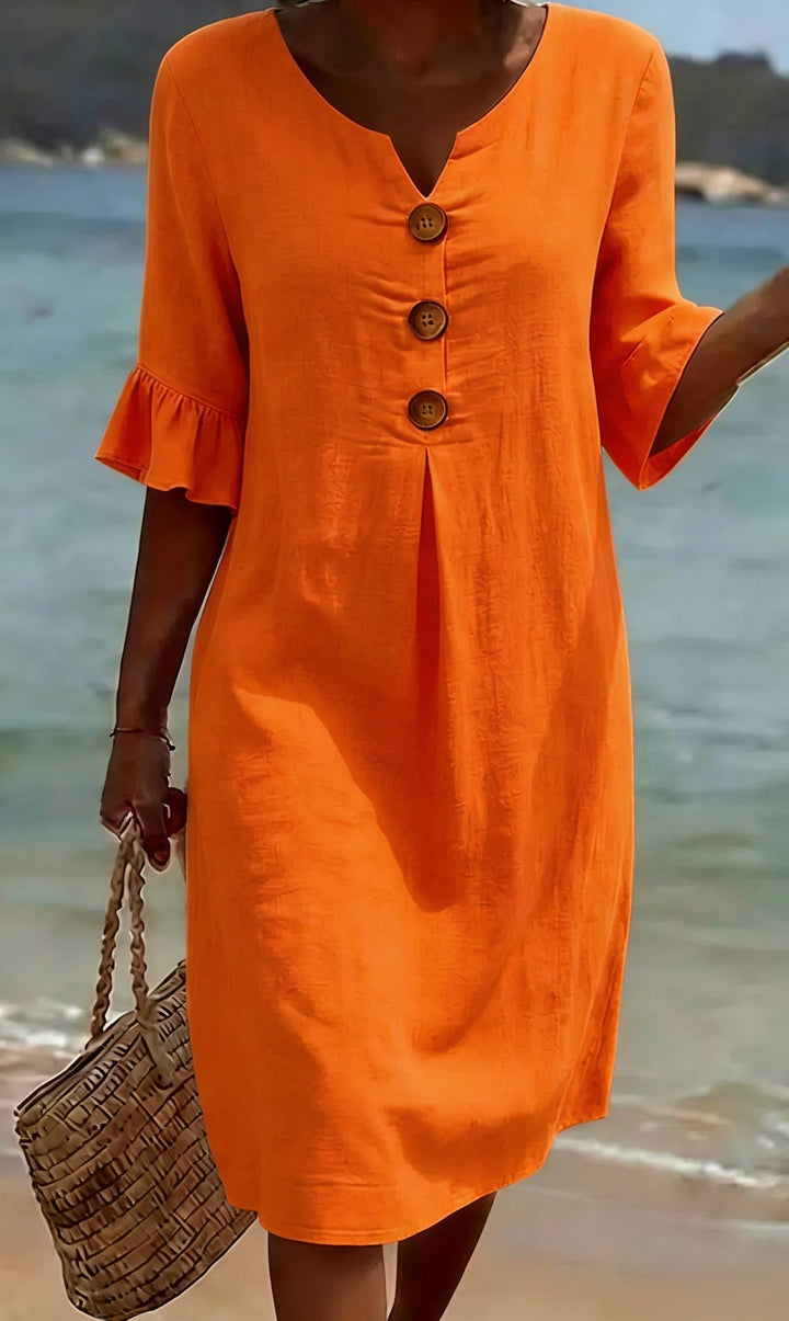 Maya™ | Casual Button Front Dress