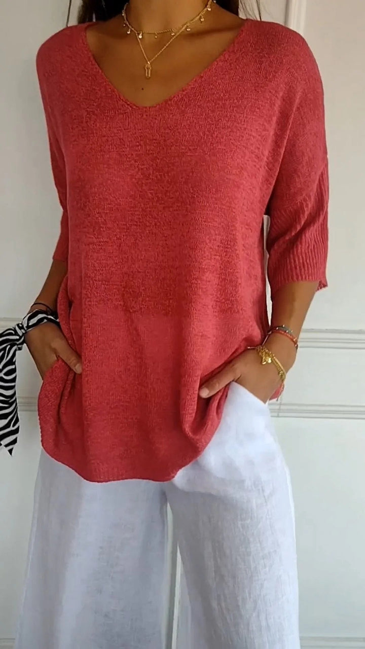 Harper™ – Easy Wear V-Neck Top