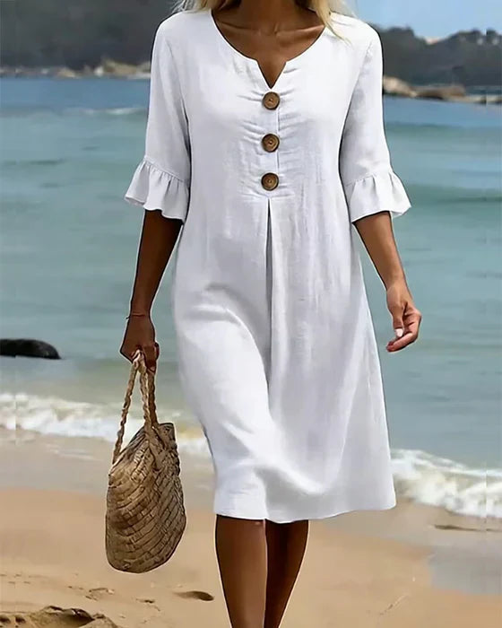 Maya™ | Casual Button Front Dress