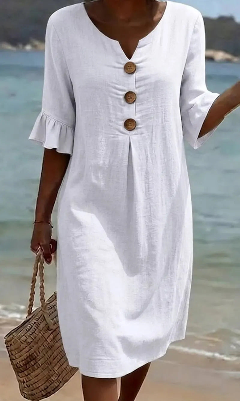 Maya™ | Casual Button Front Dress