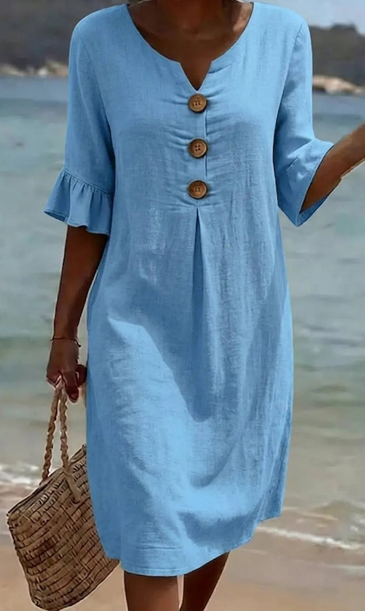Maya™ | Casual Button Front Dress