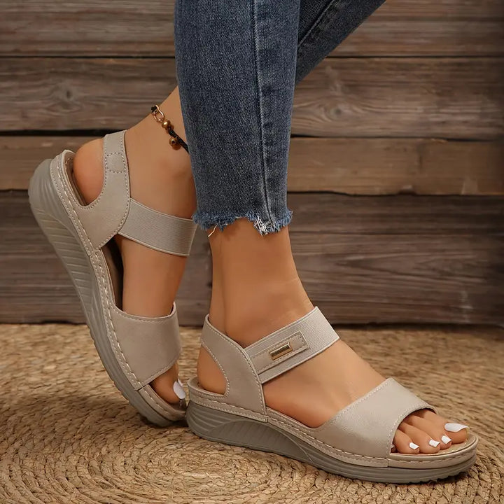 Adeline™ – Elegant Wedge Sandals