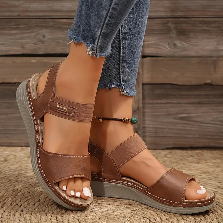 Adeline™ – Elegant Wedge Sandals