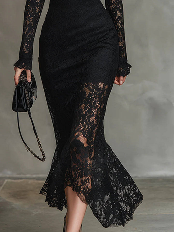 Bellissima Lace Fishtail Maxi