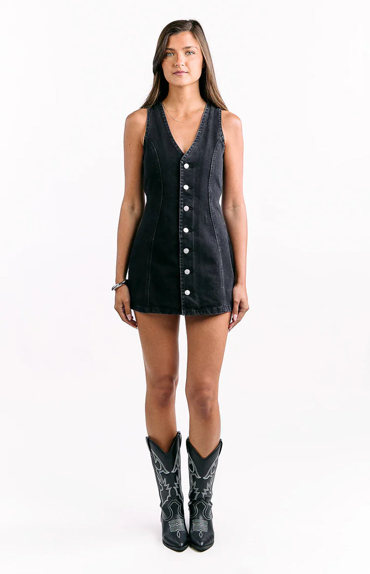 Isla Structured Waist Denim Mini