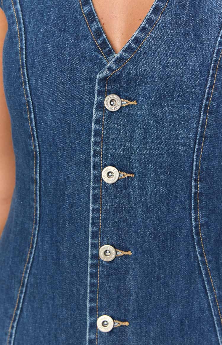 Isla Structured Waist Denim Mini