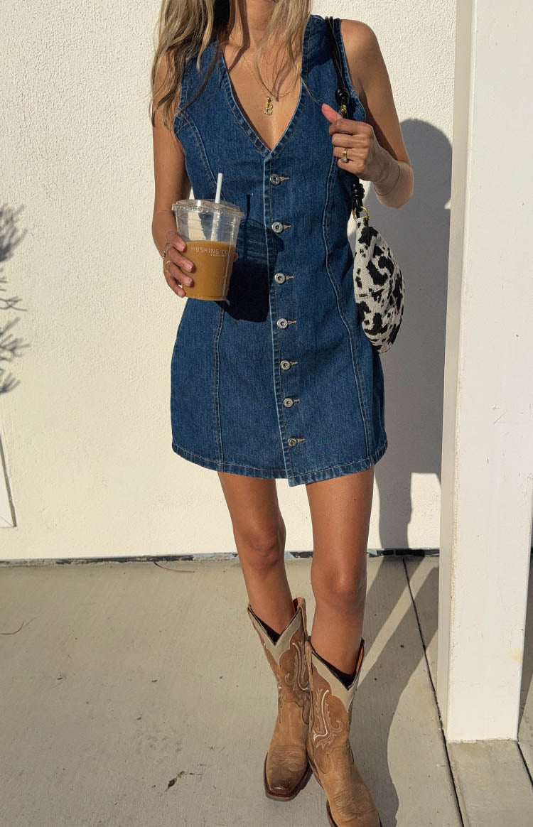 Isla Structured Waist Denim Mini