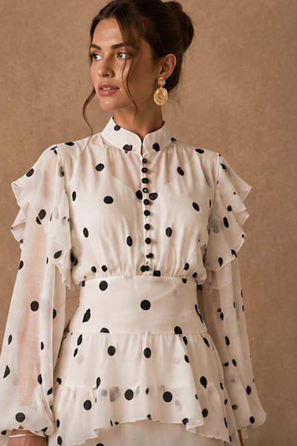 Isabelle Polka Dot Maxi Dress
