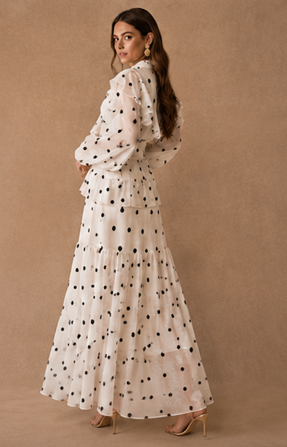 Isabelle Polka Dot Maxi Dress