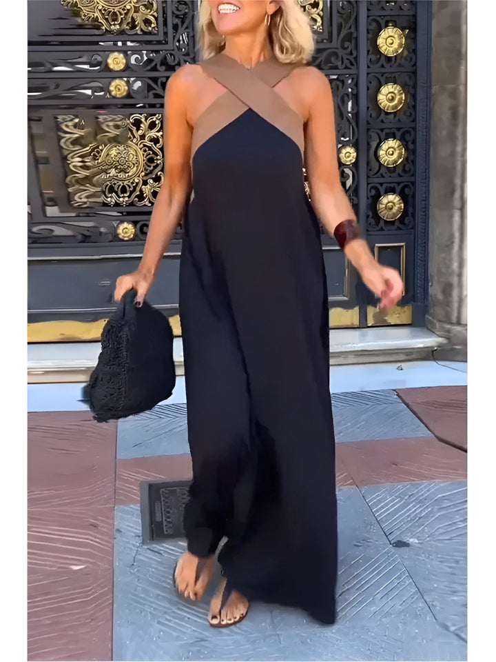 Sophia Cross Maxi Dress