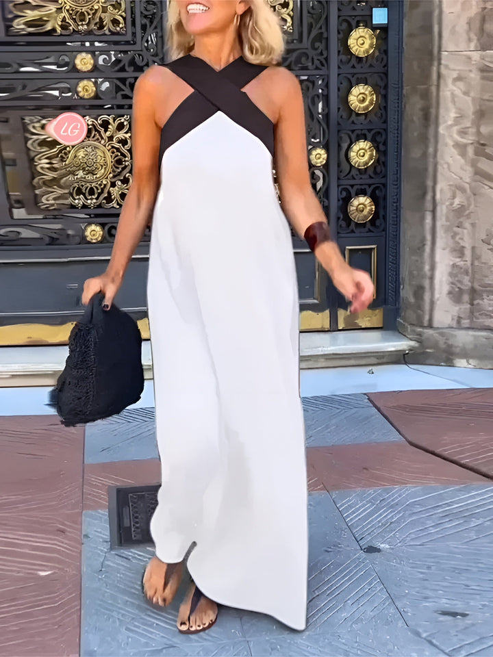 Sophia Cross Maxi Dress