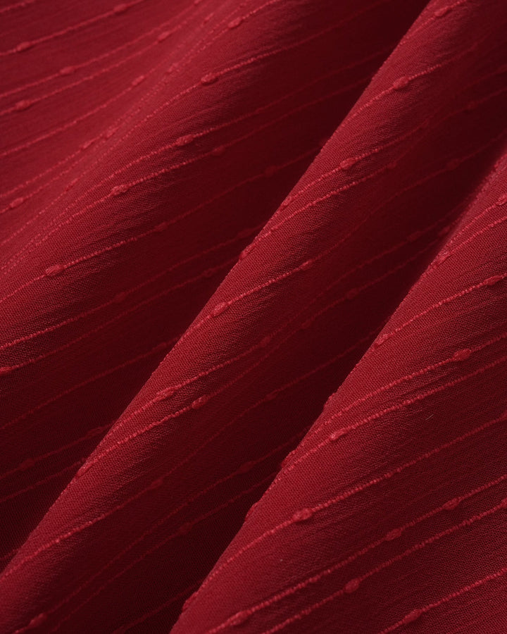 Ruby Red Sweetheart Maxi Dress — Elegant & Flowy